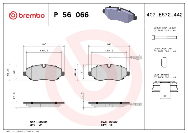 Upgrade your car with the High Quality Front Brake Pad For Nissan-5001868606, Manufactured by BREMBO. Ensure precision and safety with this quality BRAKE PAD. Shop now from Partsonclick.