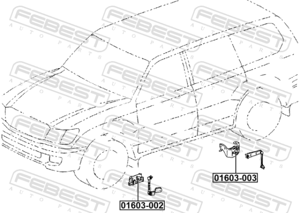 #89406-60012 - Height control sensor fits for toyota, lexus cars | FEBEST 01603-003 - Image 3
