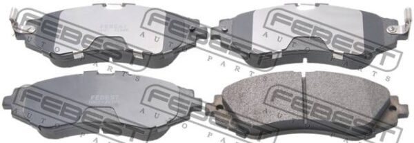96245178 - Pad kit, disc brake, front - kit (with anti squeal shim) fits for daewoo, chevrolet cars | FEBEST 1001-J150F