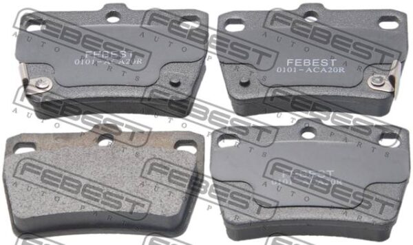 04466-42030 - Pad kit, disc brake, rear (with anti squeal shim) fits for vortex, toyota, chery cars | FEBEST 0101-ACA20R