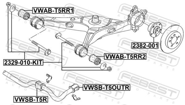 WHT007630 - Repair kit, camber adjusting eccentric bolt (set) fits for volkswagen cars | FEBEST 2329-010-KIT - Image 8