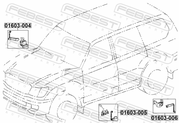 89405-60012 - Level sensor, front right (with link) fits for toyota, lexus cars | FEBEST 01603-004 - Image 3