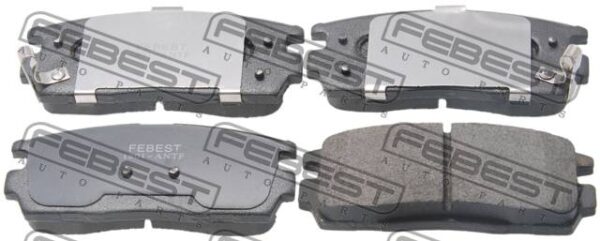 1605123 - Pad kit, disc brake, front - kit (with anti squeal shim) fits for suzuki, saturn, pontiac, opel, hyundai, holden, gmc, daewoo, chevrolet cars | FEBEST 1801-ANTF