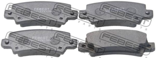 04466-02160 - Pad kit, disc brake, rear fits for toyota cars | FEBEST 0101-ZZE120R