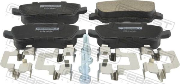 1566233 - Pad kit, disc brake, rear - kit fits for volvo, land rover, ford cars | FEBEST 2101-WMR