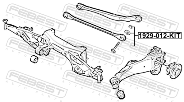 33326858054 - Camber adjusting eccentric bolt (set) fits for mini, bmw cars | FEBEST 1929-013-KIT - Image 3