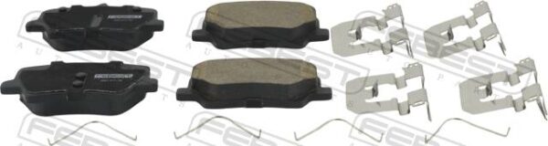 32276934 - Pad kit, disc brake, rear - kit (with anti squeal shim) fits for volvo, geely cars | FEBEST 3501-FY11R