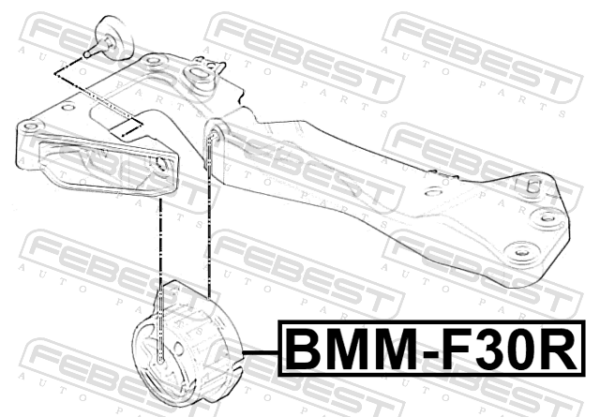 22316786566 - Transmission mount fits for bmw cars | FEBEST BMM-F30R - Image 3