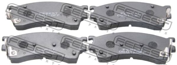 G5Y6-33-28ZD - Pad kit, disc brake, front fits for mazda, haima, ford cars | FEBEST 0501-GFF