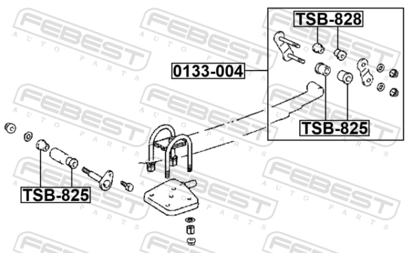 90385-18009 - Rear leaf spring bushing rear fits for toyota cars | FEBEST TSB-825 - Image 3