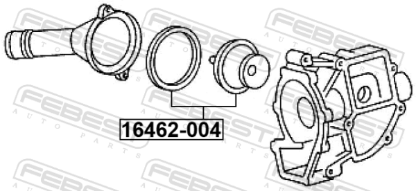 A6012000015 - Thermostat 85В°c fits for mercedes benz cars | FEBEST 16462-004 - Image 3